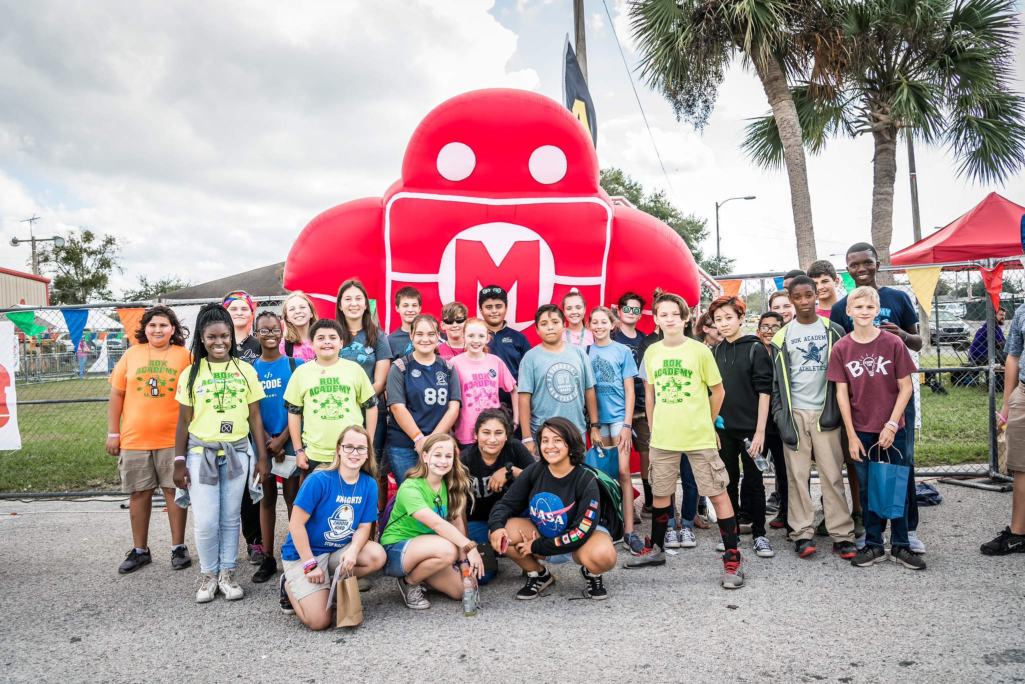 School group at Maker Faire Orlando