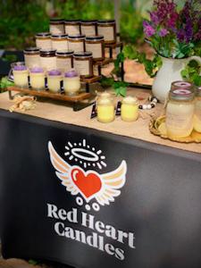 Red Heart Candles
