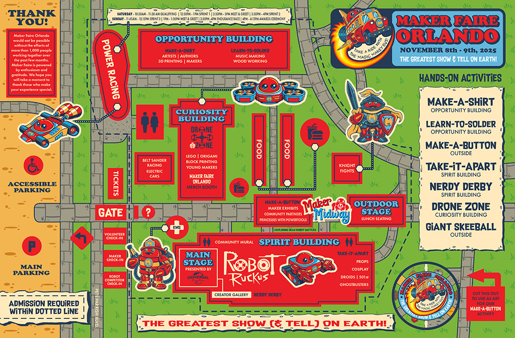 Maker Faire Orlando 2025 event program page 2